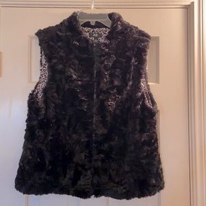 Faux fur vest